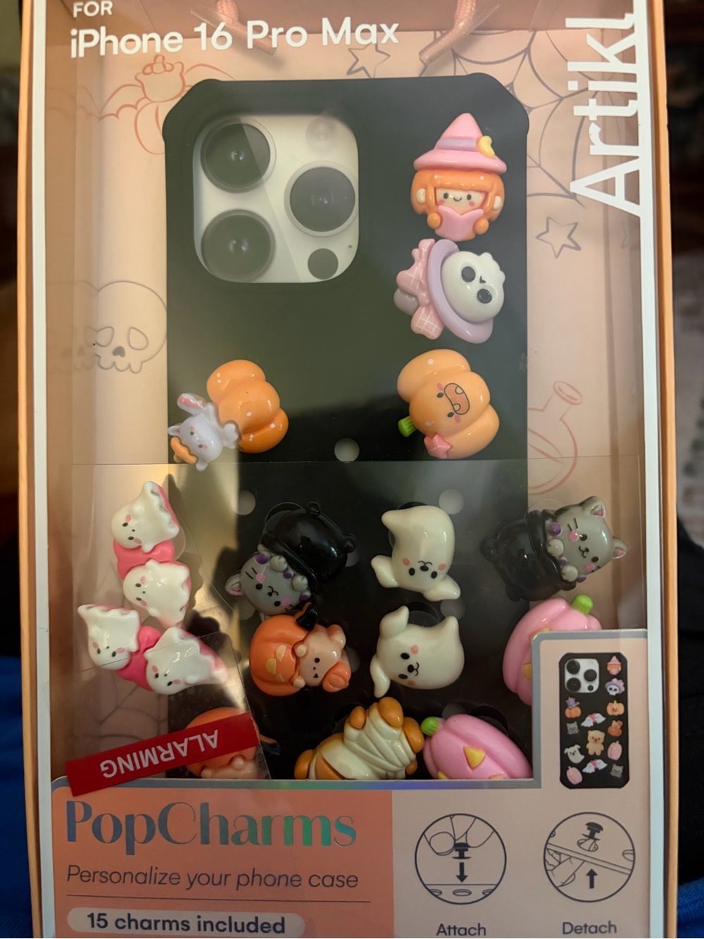 New! PopCharms Phone Case Charms for iPhone 16 Pro Max